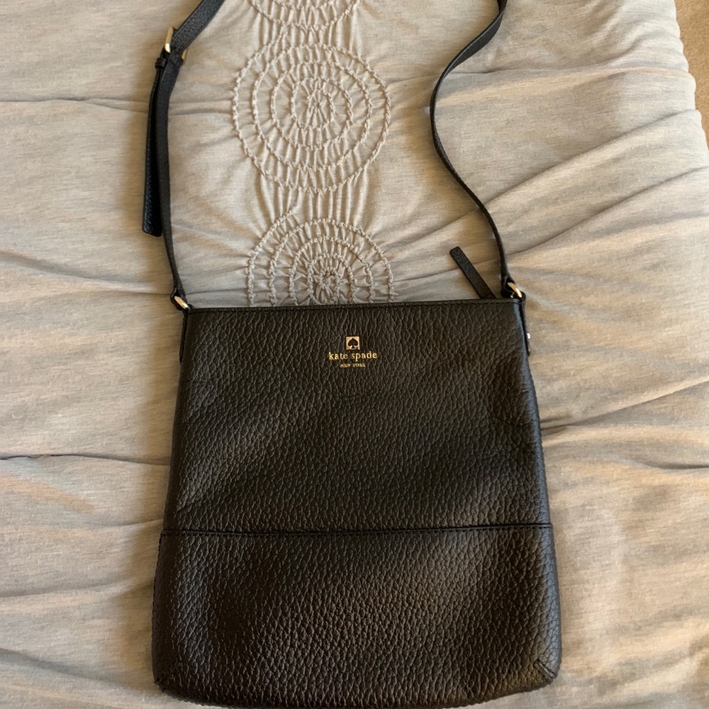 Black Kate Spade crossbody bag